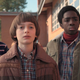 The Hawkins boys, reading your fan theories.